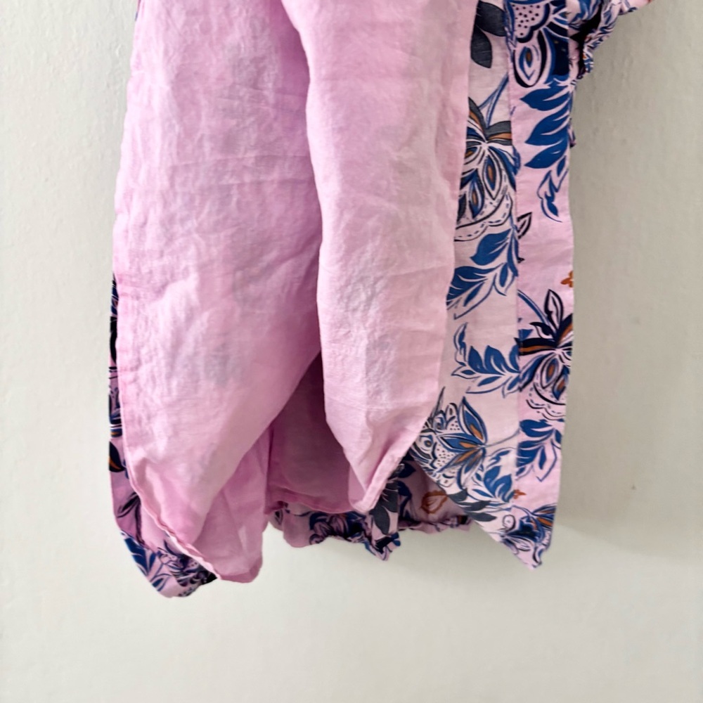 SOLD!!!!!! CREW Purple Lavender Floral Ruffle Strap Midi Dress - Picture 6 of 8